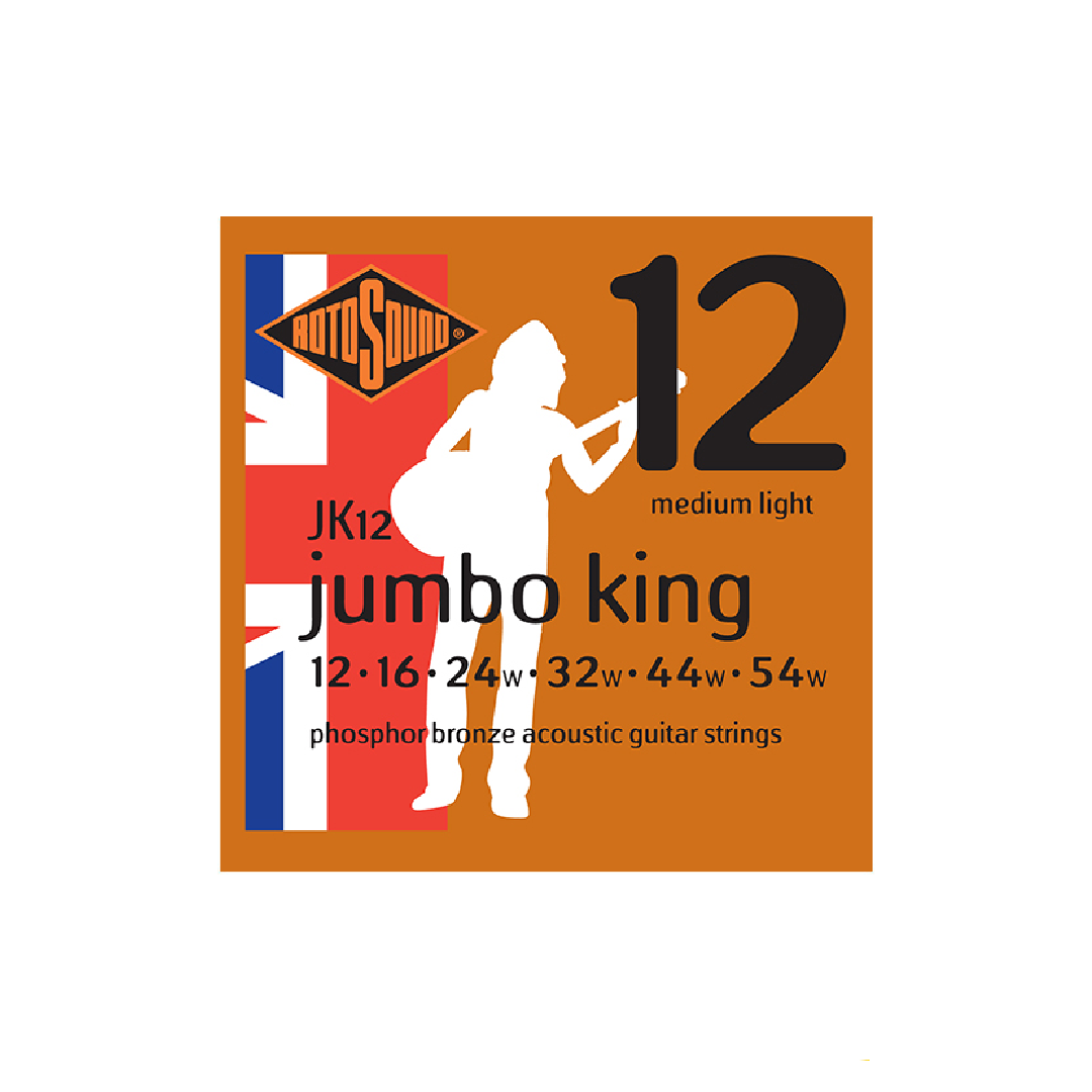 Rotosound Jumbo King Acoustic Medium Light Guitar Strings